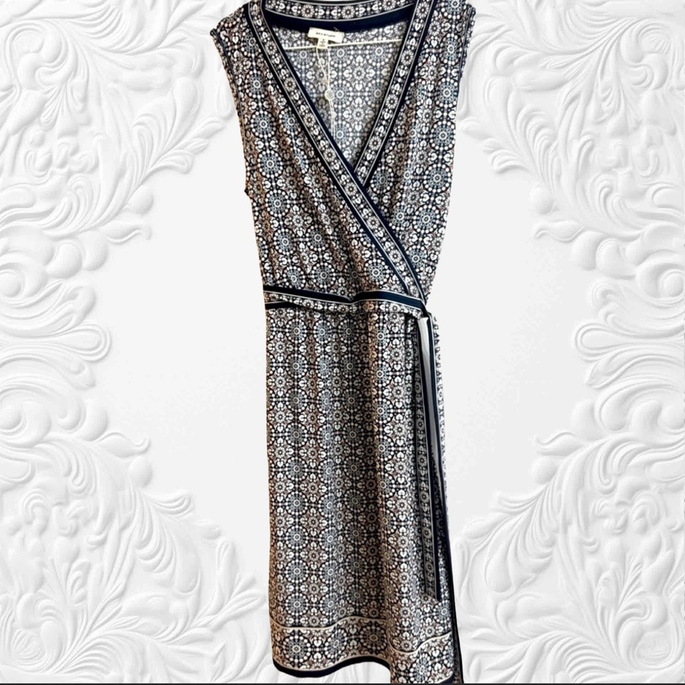 MAX STUDIO mock wrap dress New size S